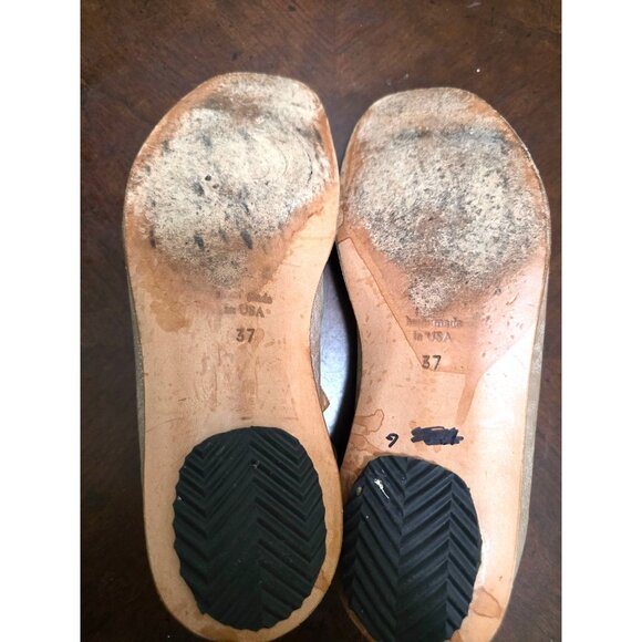 GYDWOQ Women's Tan Leather Ankle Strap Sandals Open Toe Size 37 - Picture 9 of 12